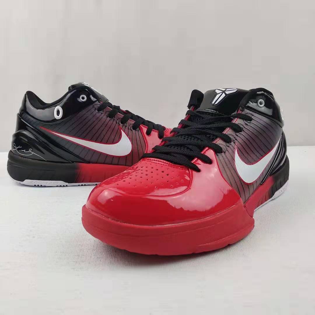 2020 Nike Kobe 4 Shine Red Black White Basketball Shoes - Click Image to Close